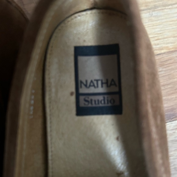 NATHA STUDIO LOAFERS Shoes Brown Suede Slip on Size 11R - Picture 8 of 16